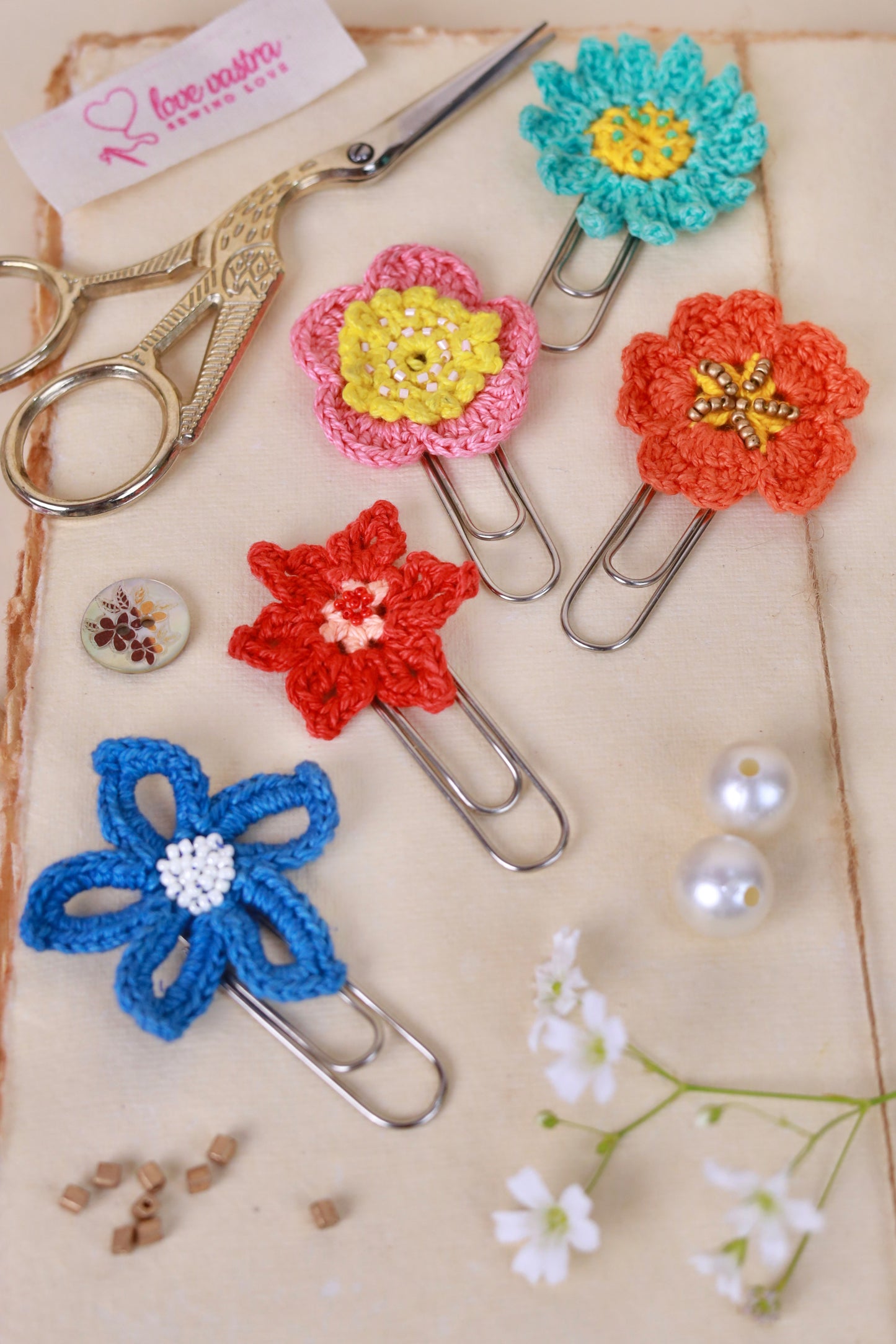 Rasik: Crochet Paper Clips (Set of 5)