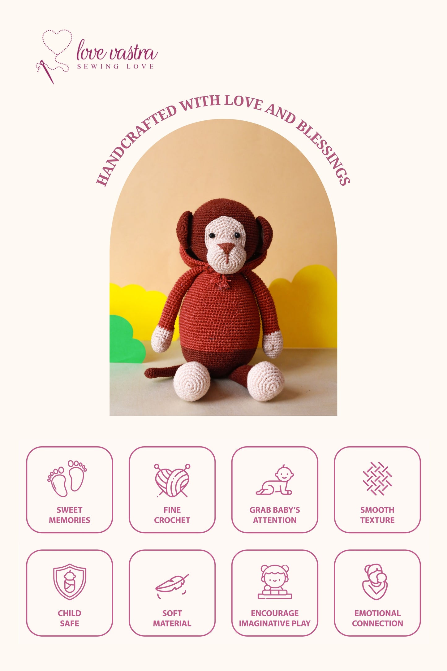 Momo Monkey: Crochet Toys