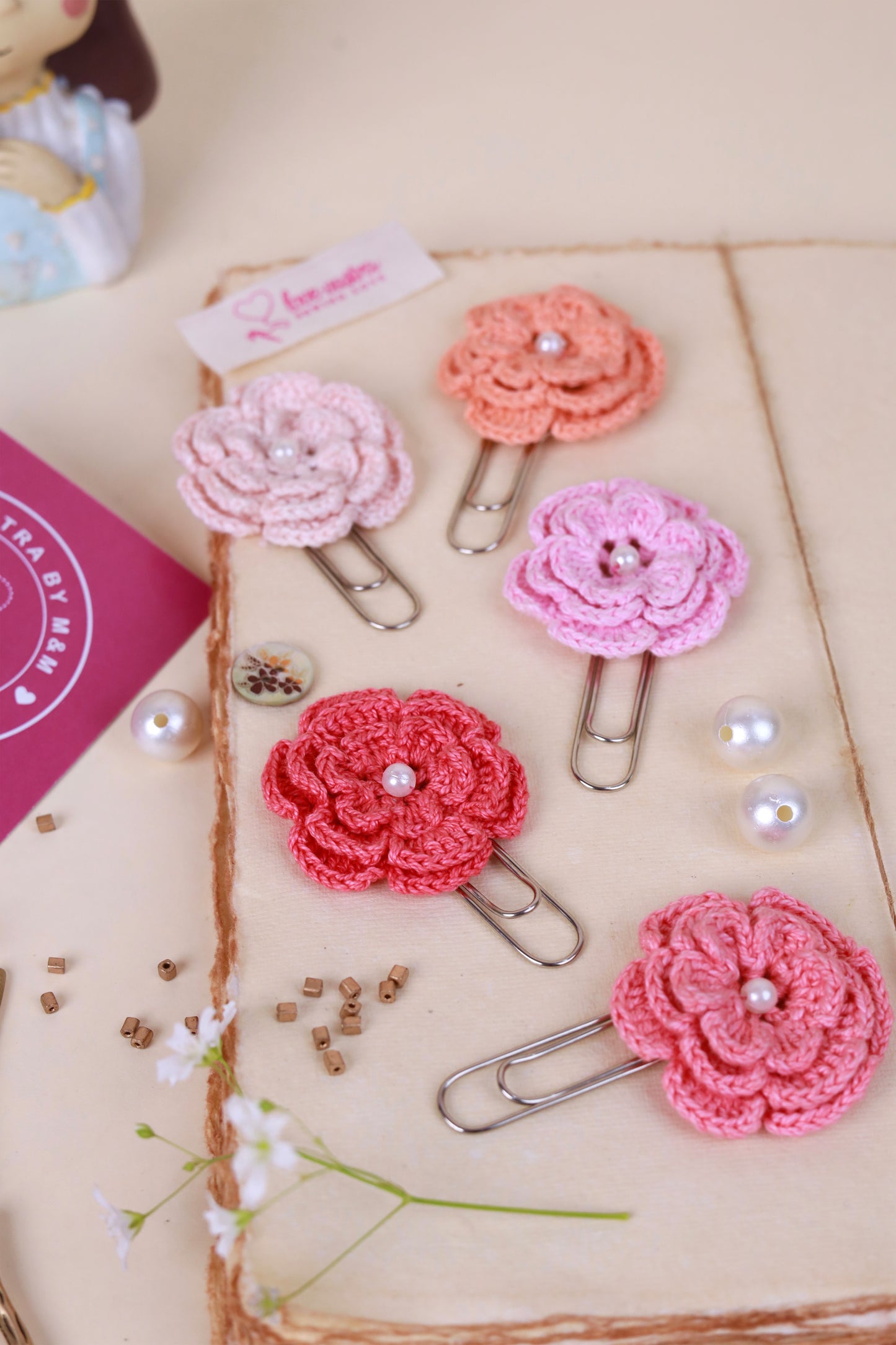 Gulkhaira: Crochet Paper Clips (Set of 5)